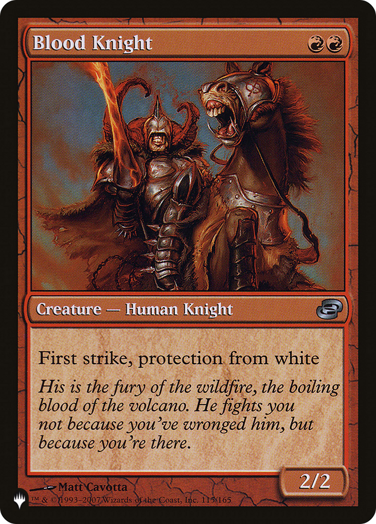 Blood Knight [The List Reprints] | Magic Magpie