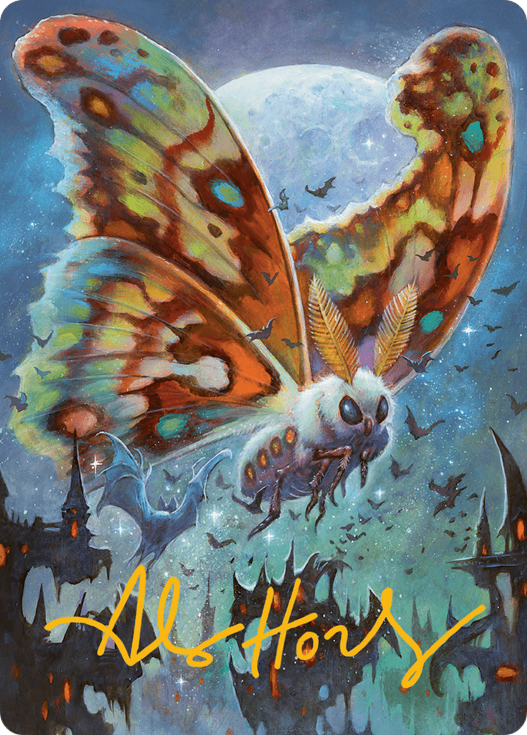 Luminous Broodmoth Art Card (Gold-Stamped Signature) [Bloomburrow Art Series] | Magic Magpie