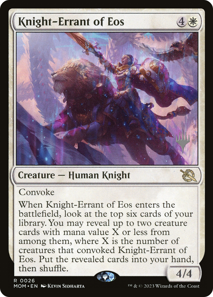 Knight-Errant of Eos (Promo Pack) [March of the Machine Promos] | Magic Magpie