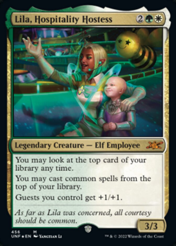 Lila, Hospitality Hostess (Galaxy Foil) [Unfinity] | Magic Magpie