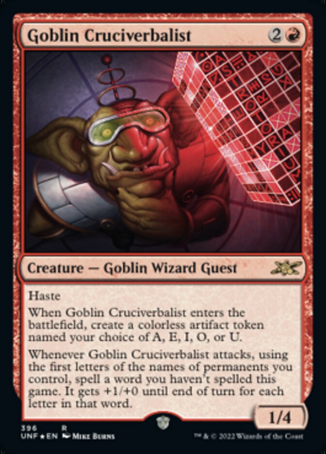 Goblin Cruciverbalist (Galaxy Foil) [Unfinity] | Magic Magpie