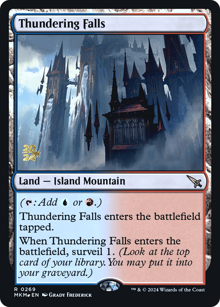 Thundering Falls [Murders at Karlov Manor Prerelease Promos] | Magic Magpie