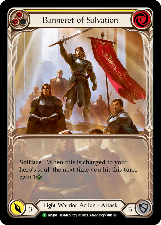 Banneret of Salvation (Extended Art) [LGS180] (Promo)  Rainbow Foil | Magic Magpie