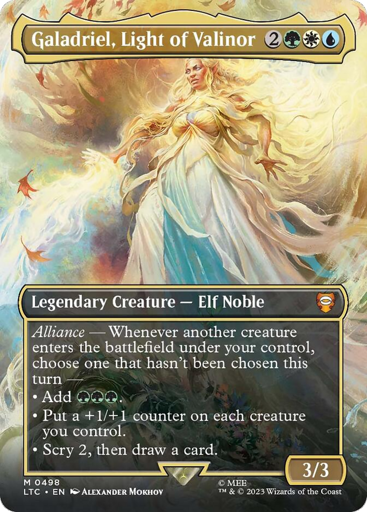 Galadriel, Light of Valinor (Borderless) [The Lord of the Rings: Tales of Middle-Earth Commander] | Magic Magpie