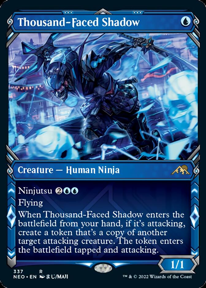 Thousand-Faced Shadow (Showcase Ninja) [Kamigawa: Neon Dynasty] | Magic Magpie