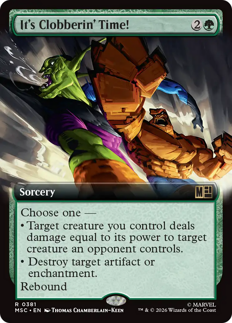 It's Clobberin' Time! (Extended Art) [Marvel Super Heroes Commander] | Magic Magpie