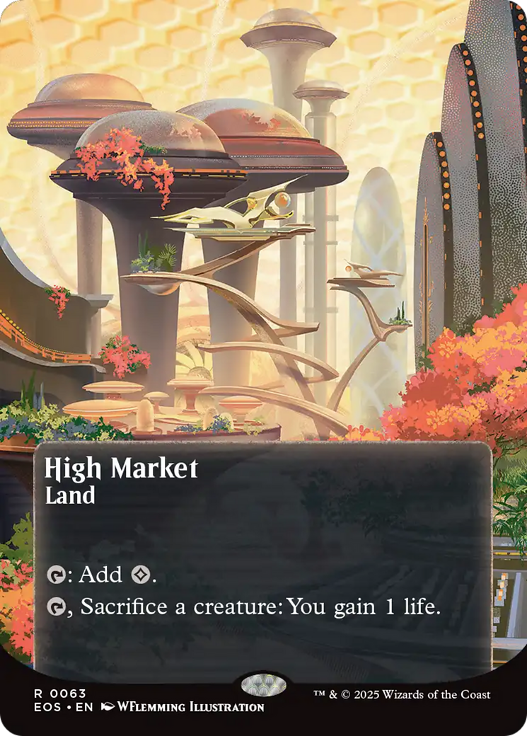 High Market (0063) (Borderless) [Edge of Eternities: Stellar Sights] | Magic Magpie