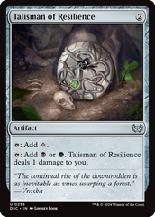 Talisman of Resilience [Duskmourn: House of Horror Commander] | Magic Magpie