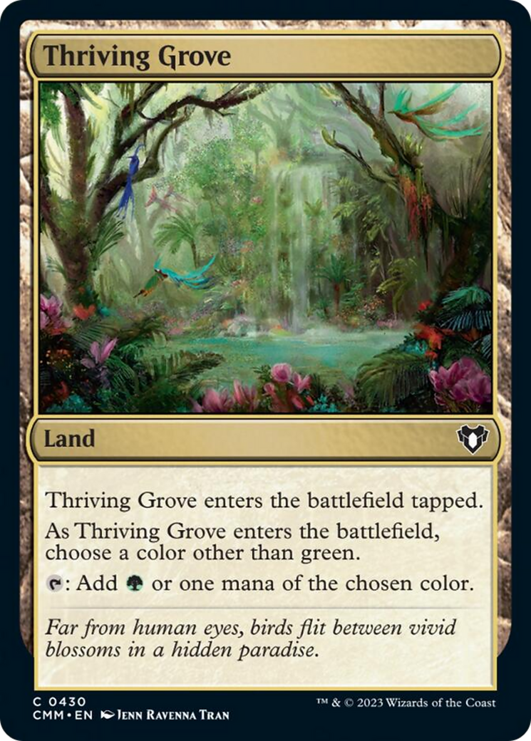 Thriving Grove [Commander Masters] | Magic Magpie