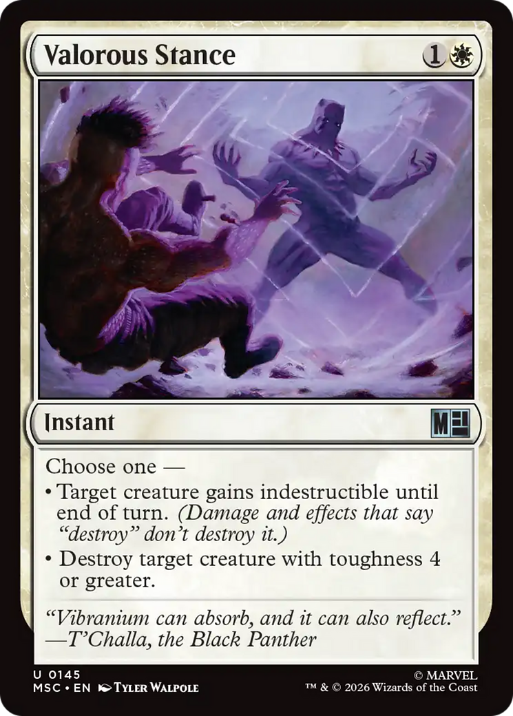 Valorous Stance [Marvel Super Heroes Commander] | Magic Magpie