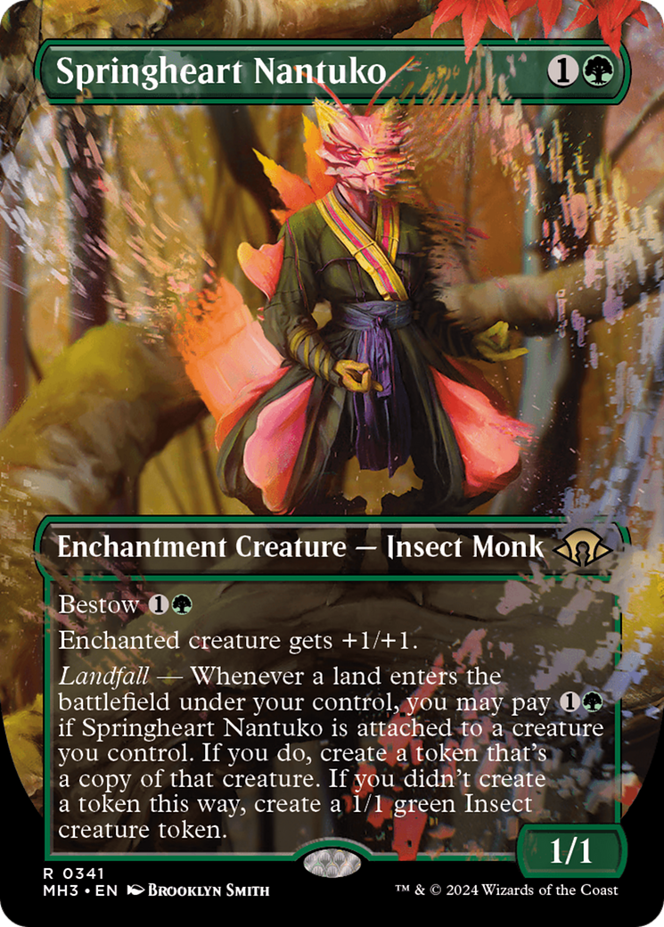 Springheart Nantuko (Borderless) [Modern Horizons 3] | Magic Magpie