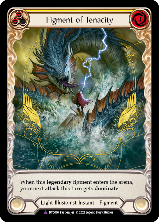 Figment of Tenacity // Metis, Archangel of Tenacity (Marvel) [DTD010] (Dusk Till Dawn)  Cold Foil | Magic Magpie