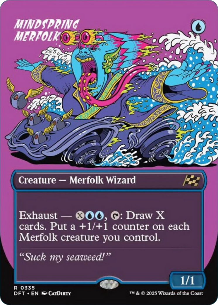 Mindspring Merfolk (Borderless) [Aetherdrift] | Magic Magpie