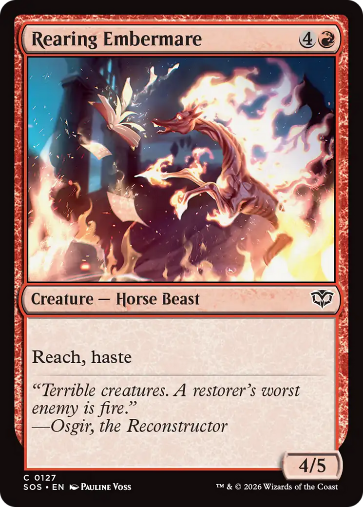 Rearing Embermare [Secrets of Strixhaven] | Magic Magpie