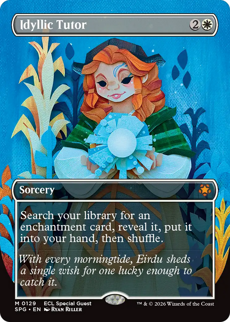 Idyllic Tutor (Borderless) [Lorwyn Eclipsed Special Guests] | Magic Magpie