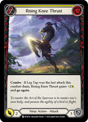 Rising Knee Thrust (Yellow) [U-WTR105] (Welcome to Rathe Unlimited)  Unlimited Rainbow Foil | Magic Magpie