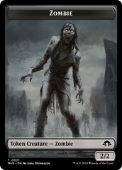 Zombie (Ripple Foil) // Insect (0027) Double-Sided Token [Modern Horizons 3 Tokens] | Magic Magpie