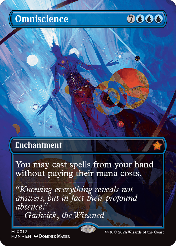 Omniscience (Borderless) [Foundations] | Magic Magpie