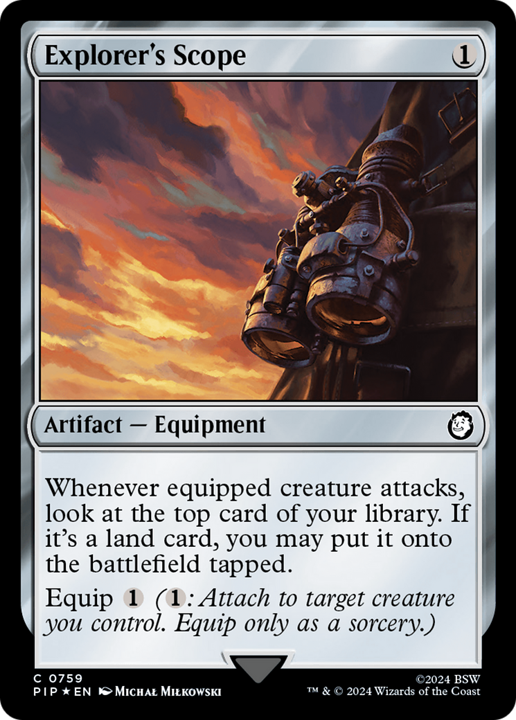 Explorer's Scope (Surge Foil) [Fallout] | Magic Magpie