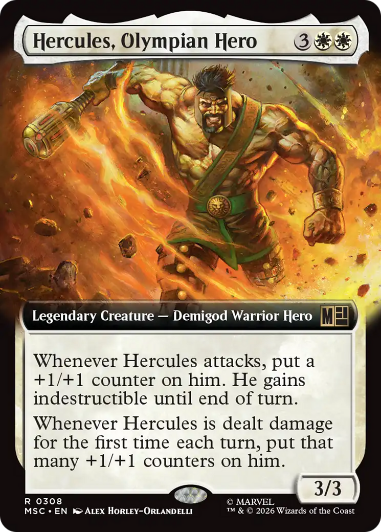 Hercules, Olympian Hero (Extended Art) [Marvel Super Heroes Commander] | Magic Magpie