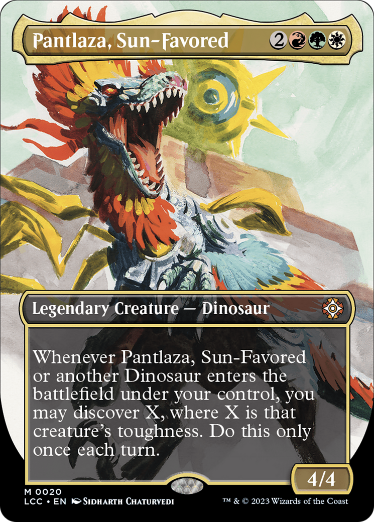 Pantlaza, Sun-Favored (Borderless) [The Lost Caverns of Ixalan Commander] | Magic Magpie