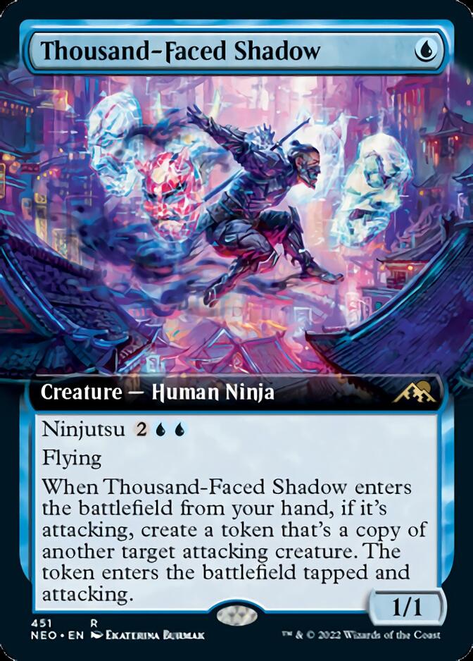 Thousand-Faced Shadow (Extended Art) [Kamigawa: Neon Dynasty] | Magic Magpie