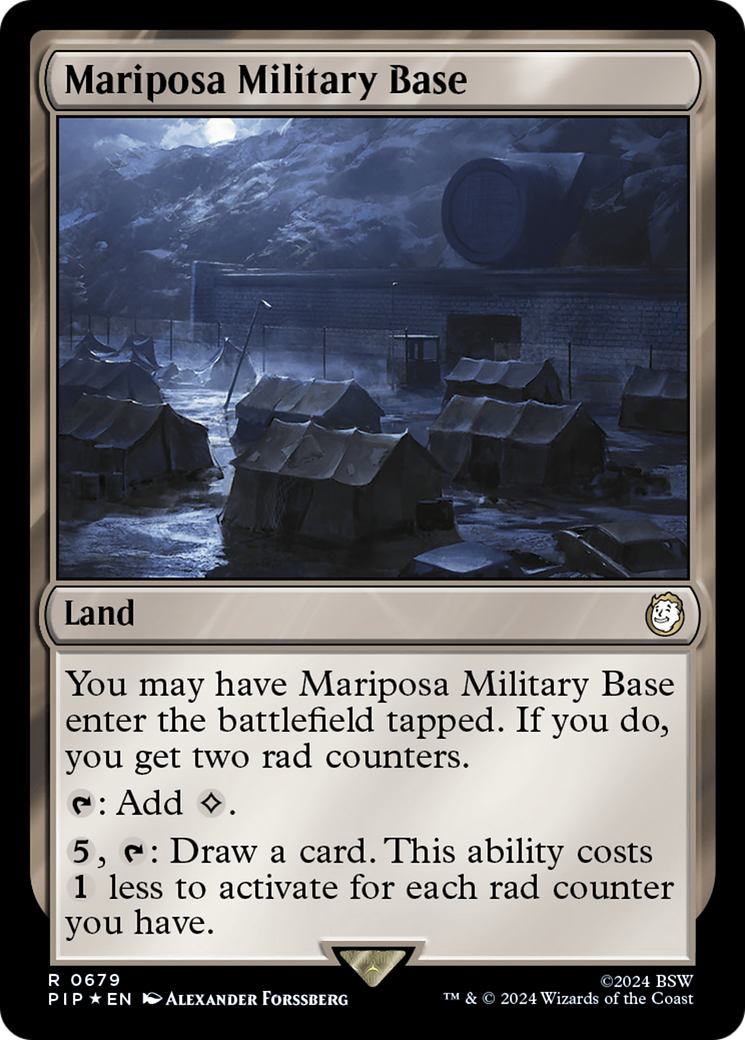 Mariposa Military Base (Surge Foil) [Fallout] | Magic Magpie