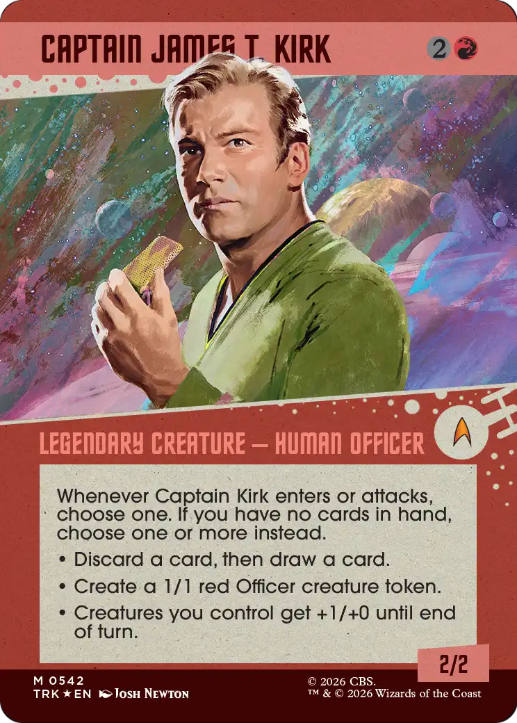 Captain James T. Kirk (Showcase) (Surge Foil) [Star Trek] | Magic Magpie