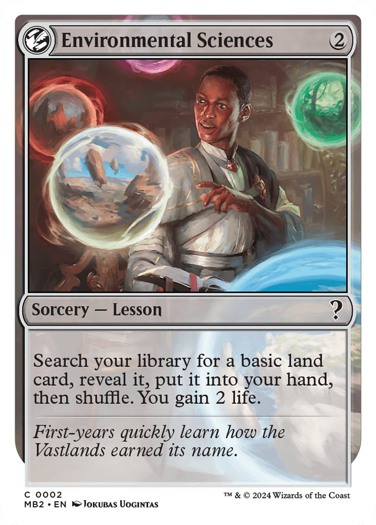 Environmental Sciences (White Border) [Mystery Booster 2] | Magic Magpie