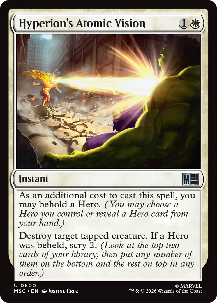 Hyperion's Atomic Vision [Marvel Super Heroes Commander] | Magic Magpie