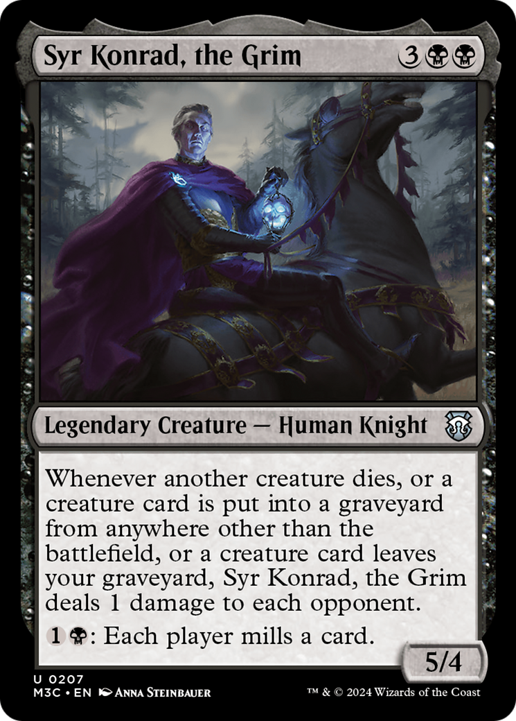 Syr Konrad, the Grim (Ripple Foil) [Modern Horizons 3 Commander] | Magic Magpie