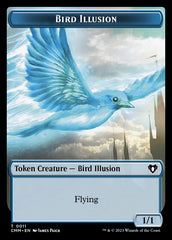 Thopter // Bird Illusion Double-Sided Token [Commander Masters Tokens] | Magic Magpie