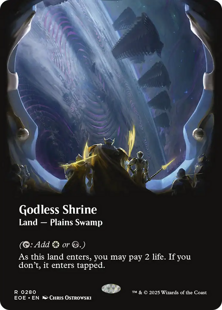 Godless Shrine (Borderless) [Edge of Eternities] | Magic Magpie