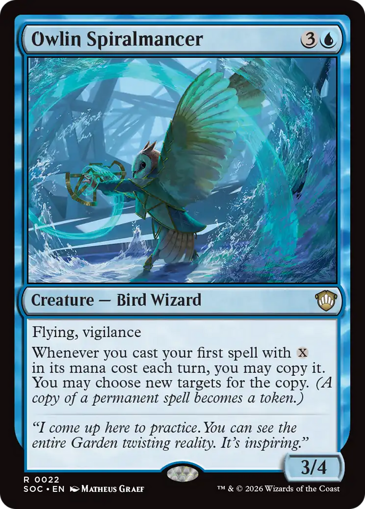 Owlin Spiralmancer [Secrets of Strixhaven Commander] | Magic Magpie