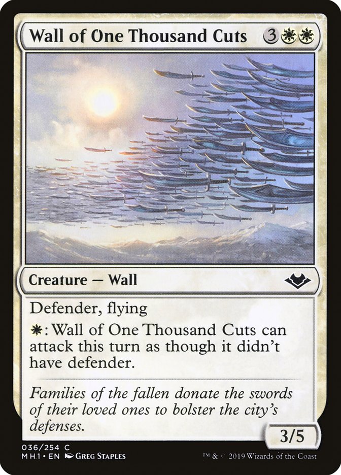 Wall of One Thousand Cuts [Modern Horizons] | Magic Magpie