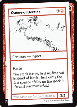 Queue of Beetles (2021 Edition) [Mystery Booster Playtest Cards] | Magic Magpie