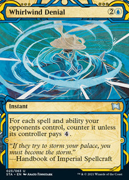 Whirlwind Denial (Foil Etched) [Strixhaven: Mystical Archive] | Magic Magpie