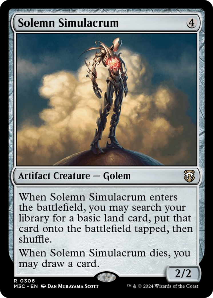 Solemn Simulacrum (Ripple Foil) [Modern Horizons 3 Commander] | Magic Magpie