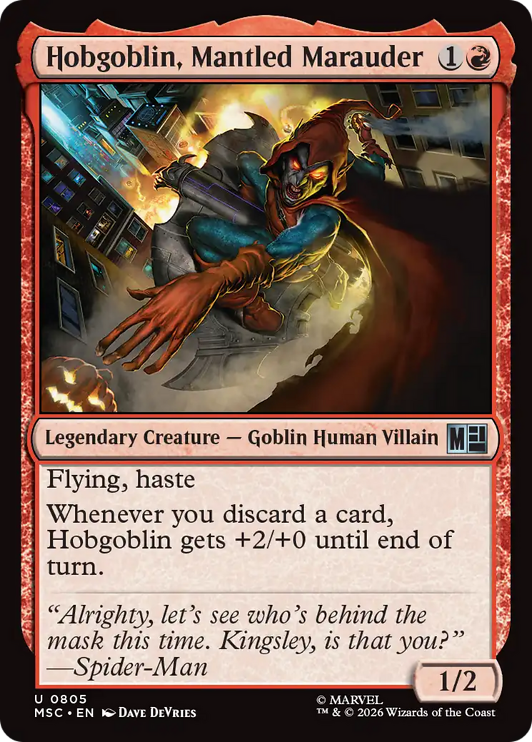 Hobgoblin, Mantled Marauder [Marvel Super Heroes Commander] | Magic Magpie