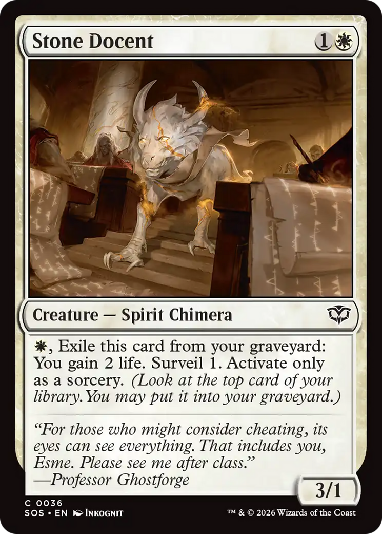Stone Docent [Secrets of Strixhaven] | Magic Magpie