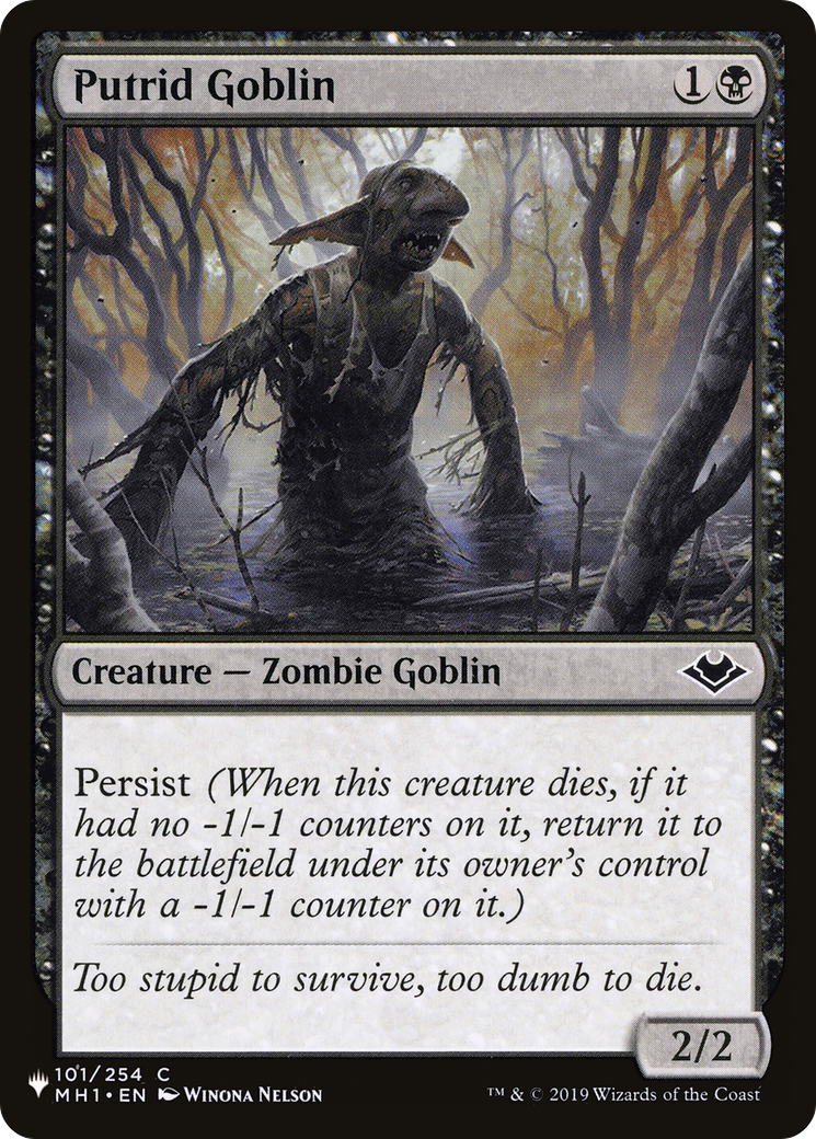 Putrid Goblin [The List Reprints] | Magic Magpie