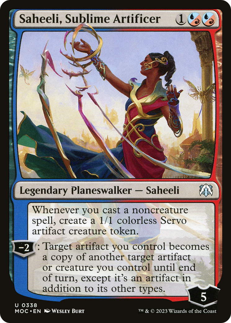 Saheeli, Sublime Artificer [March of the Machine Commander] | Magic Magpie