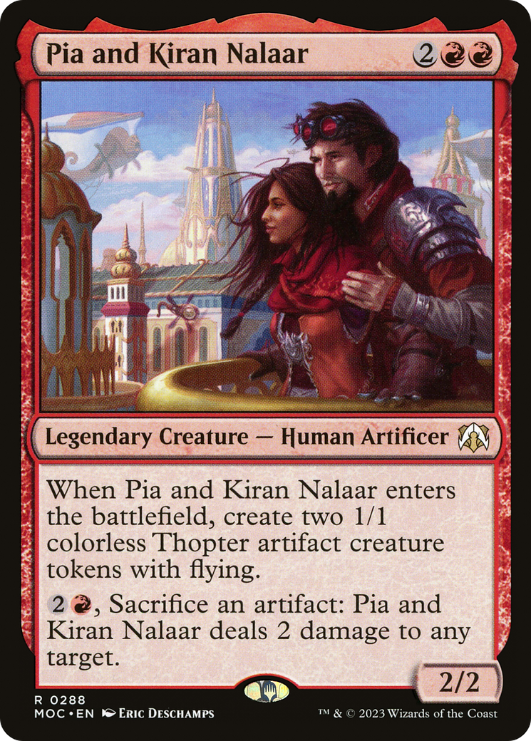 Pia and Kiran Nalaar [March of the Machine Commander] | Magic Magpie