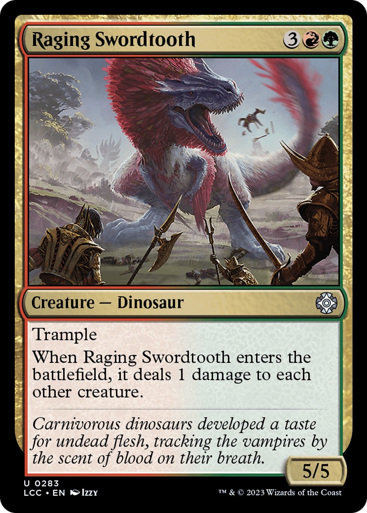 Raging Swordtooth [The Lost Caverns of Ixalan Commander] | Magic Magpie