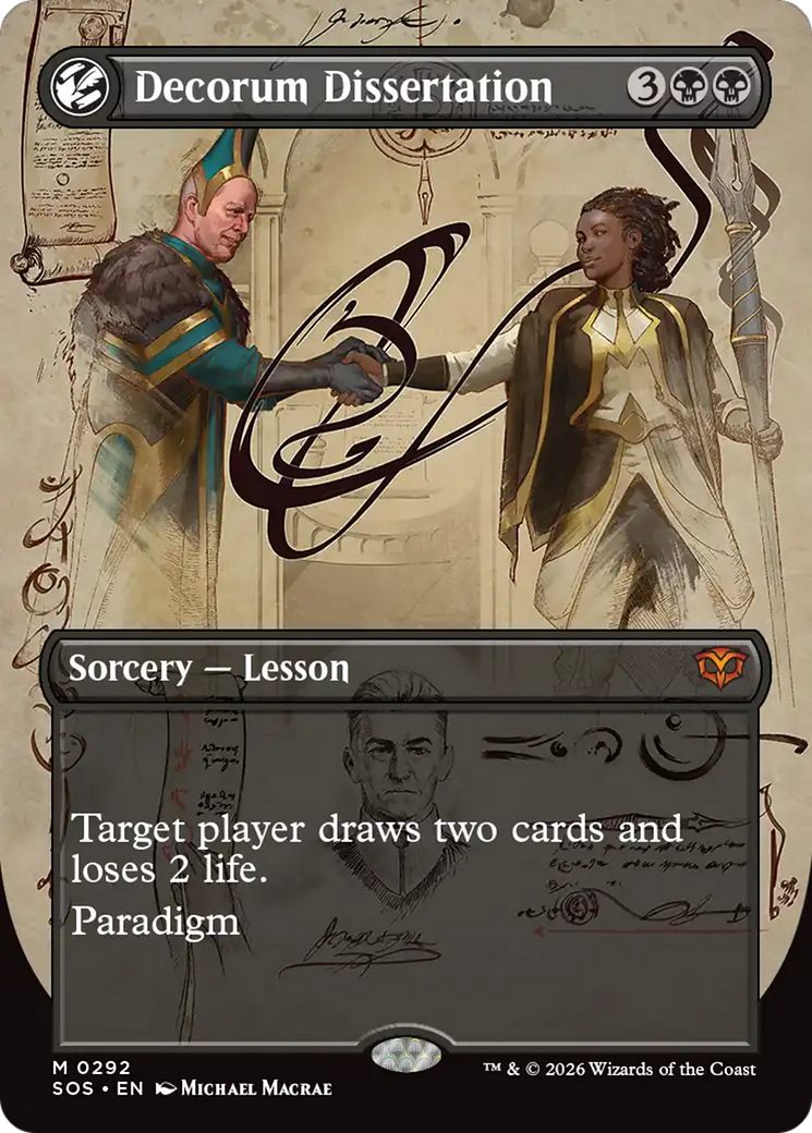 Decorum Dissertation (Borderless) [Secrets of Strixhaven] | Magic Magpie