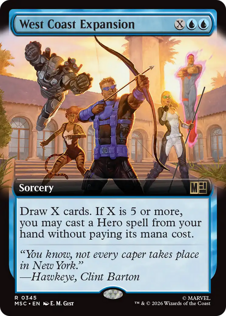 West Coast Expansion (Extended Art) [Marvel Super Heroes Commander] | Magic Magpie