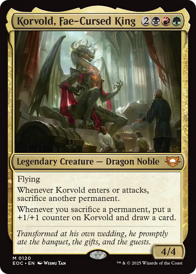 Korvold, Fae-Cursed King [Edge of Eternities Commander] | Magic Magpie