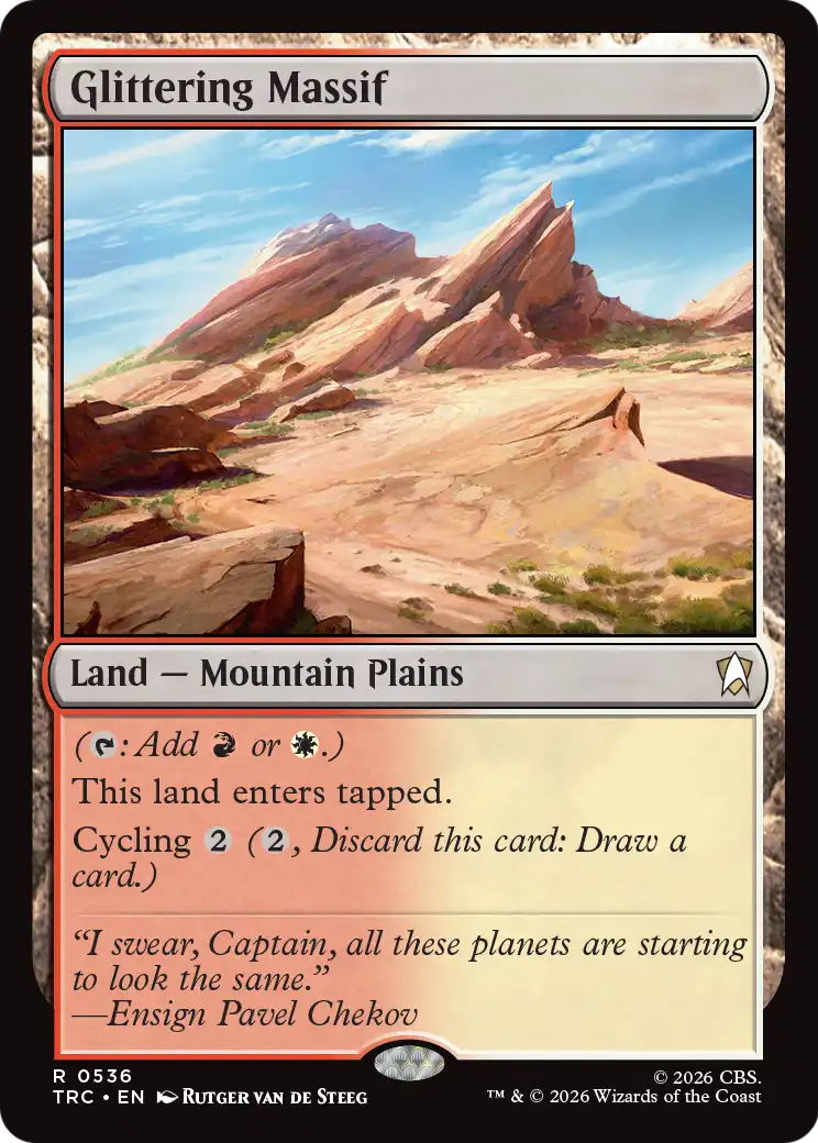 Glittering Massif (Surge Foil) [Star Trek Commander] | Magic Magpie