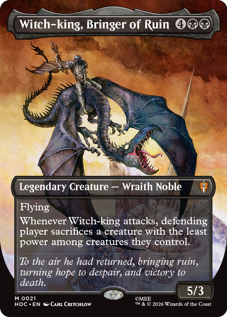 Witch-king, Bringer of Ruin (Borderless) [The Hobbit] | Magic Magpie
