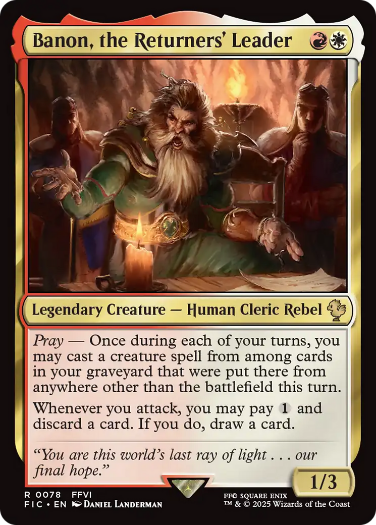 Banon, the Returners' Leader [FINAL FANTASY Commander] | Magic Magpie